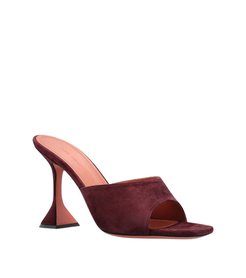 Purple Suede Lupita Heels 2