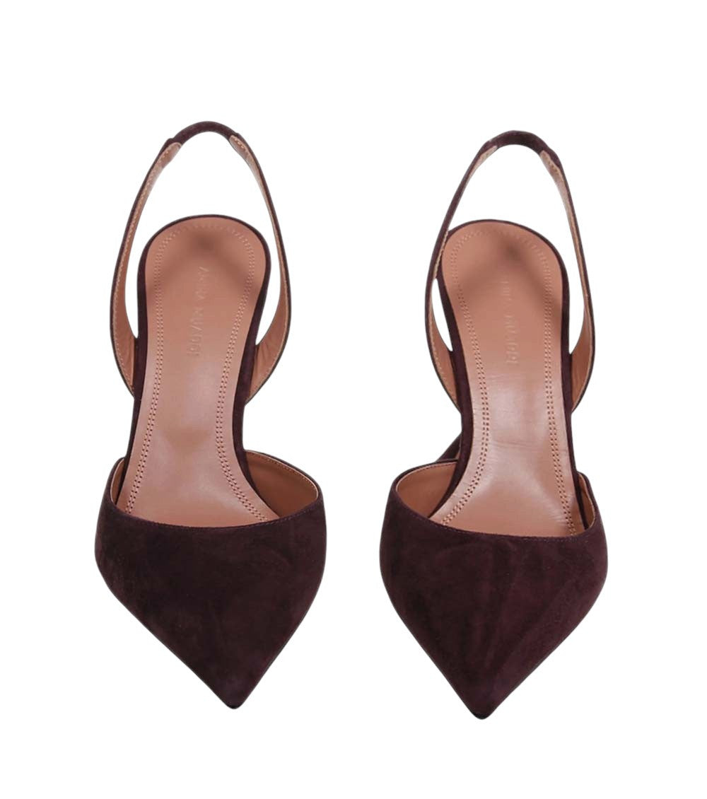Burgundy Slingback Pumps 2
