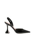 Black Leather Slingback Pumps 1