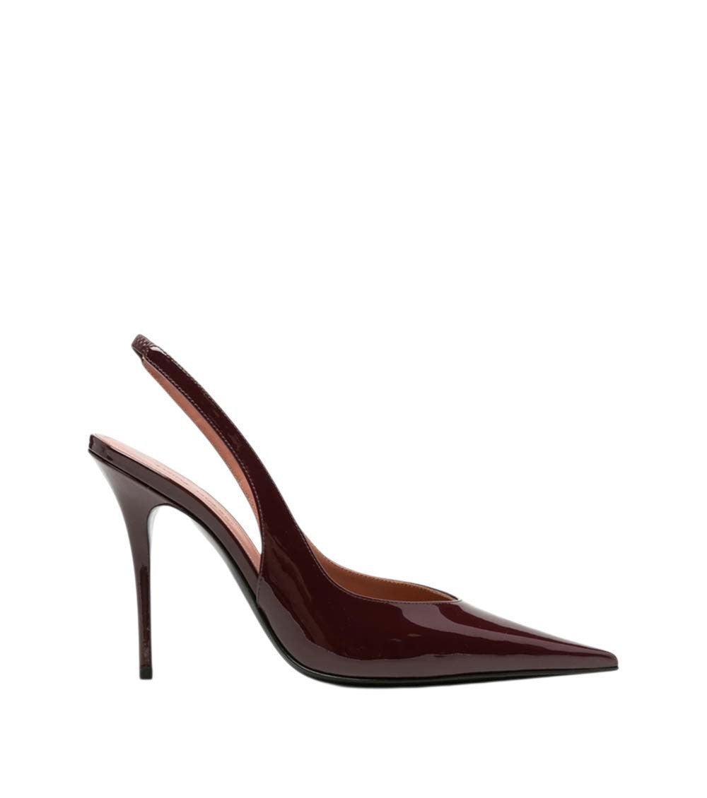 Maroon Slingback Pumps 1