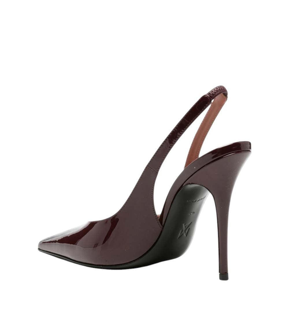 Maroon Slingback Pumps 2
