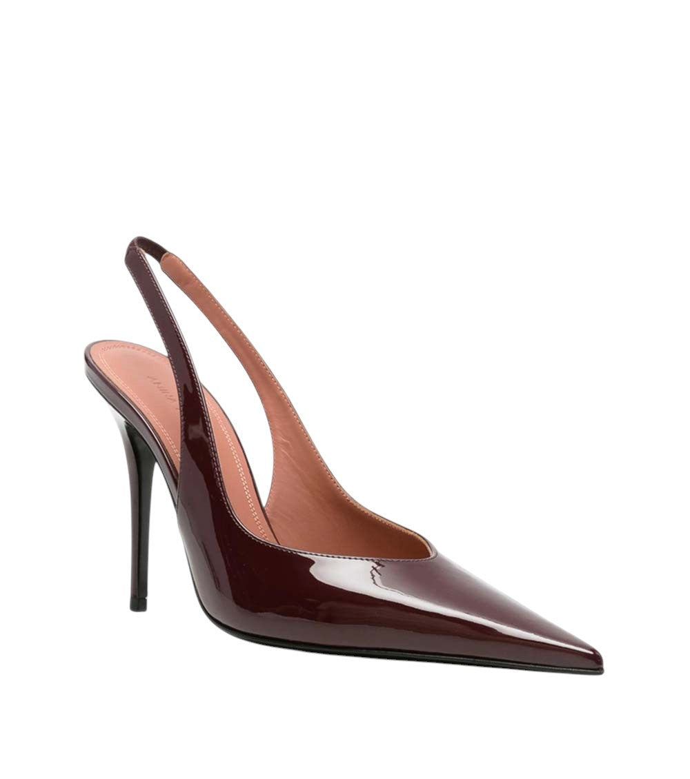 Maroon Slingback Pumps 3