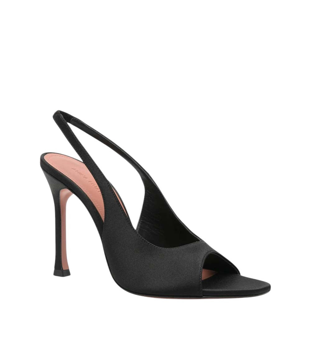 Black Alexa Slingback Heels 1