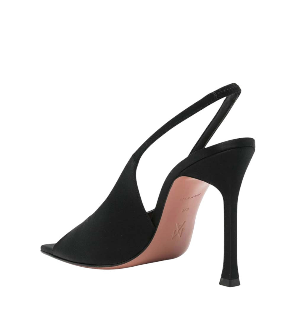 Black Alexa Slingback Heels 3
