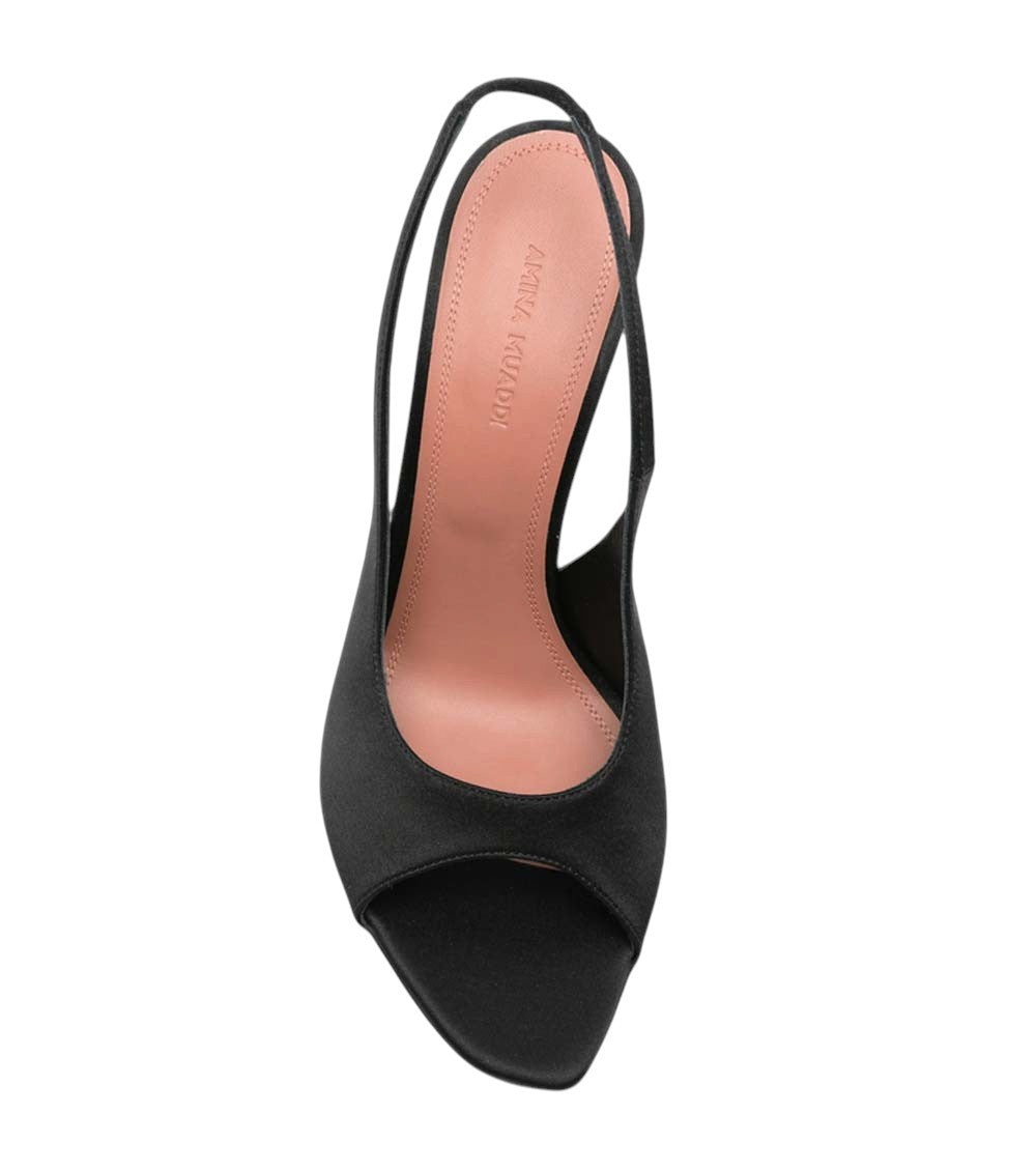 Black Alexa Slingback Heels 4