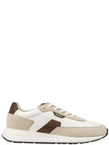 Beige Color Block Sneakers 1