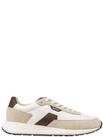 Beige Color Block Sneakers 1