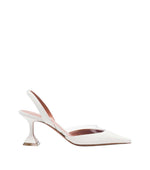White Slingback Lara Pumps 1