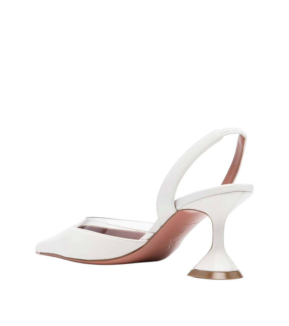 White Slingback Lara Pumps 2