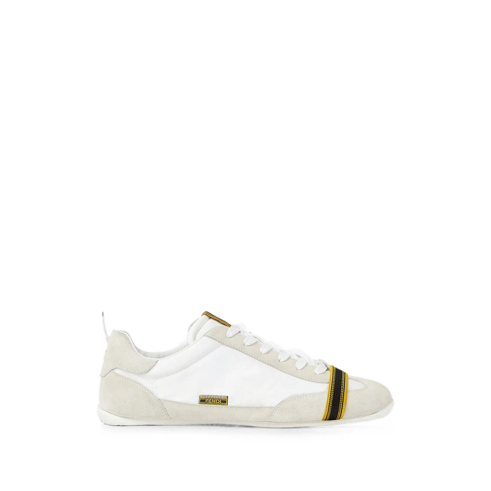 White Logo Wrap Sneakers 1