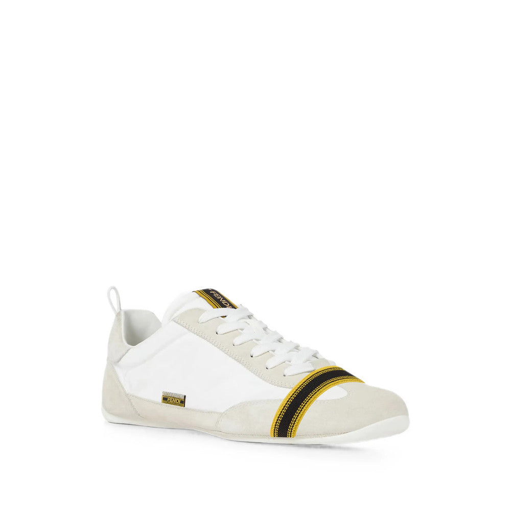 White Logo Wrap Sneakers 2