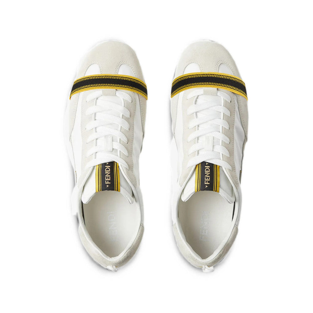 White Logo Wrap Sneakers 3