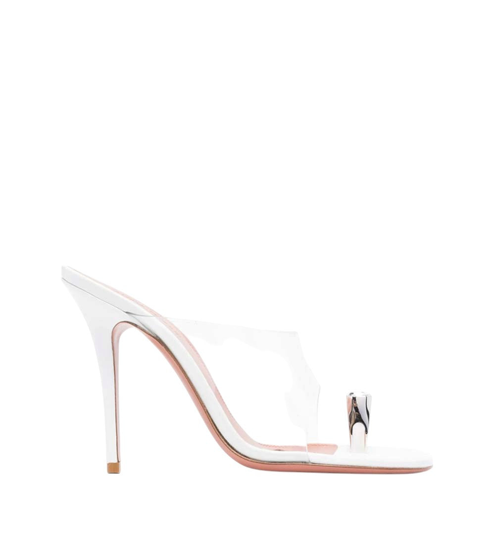 White Slip-on Heels 1