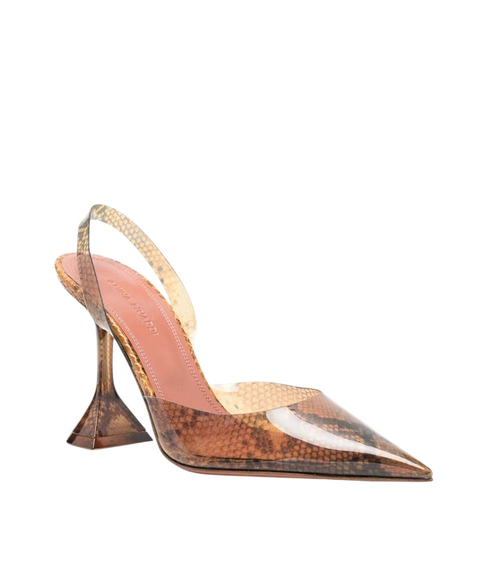 Brown Printed Holli Pumps 1