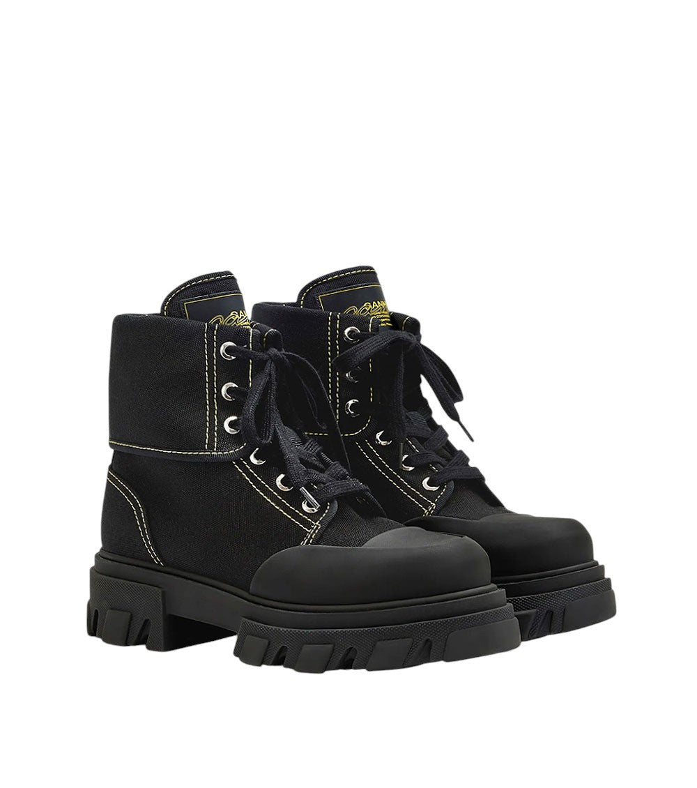 Black Lace-up Boots 2