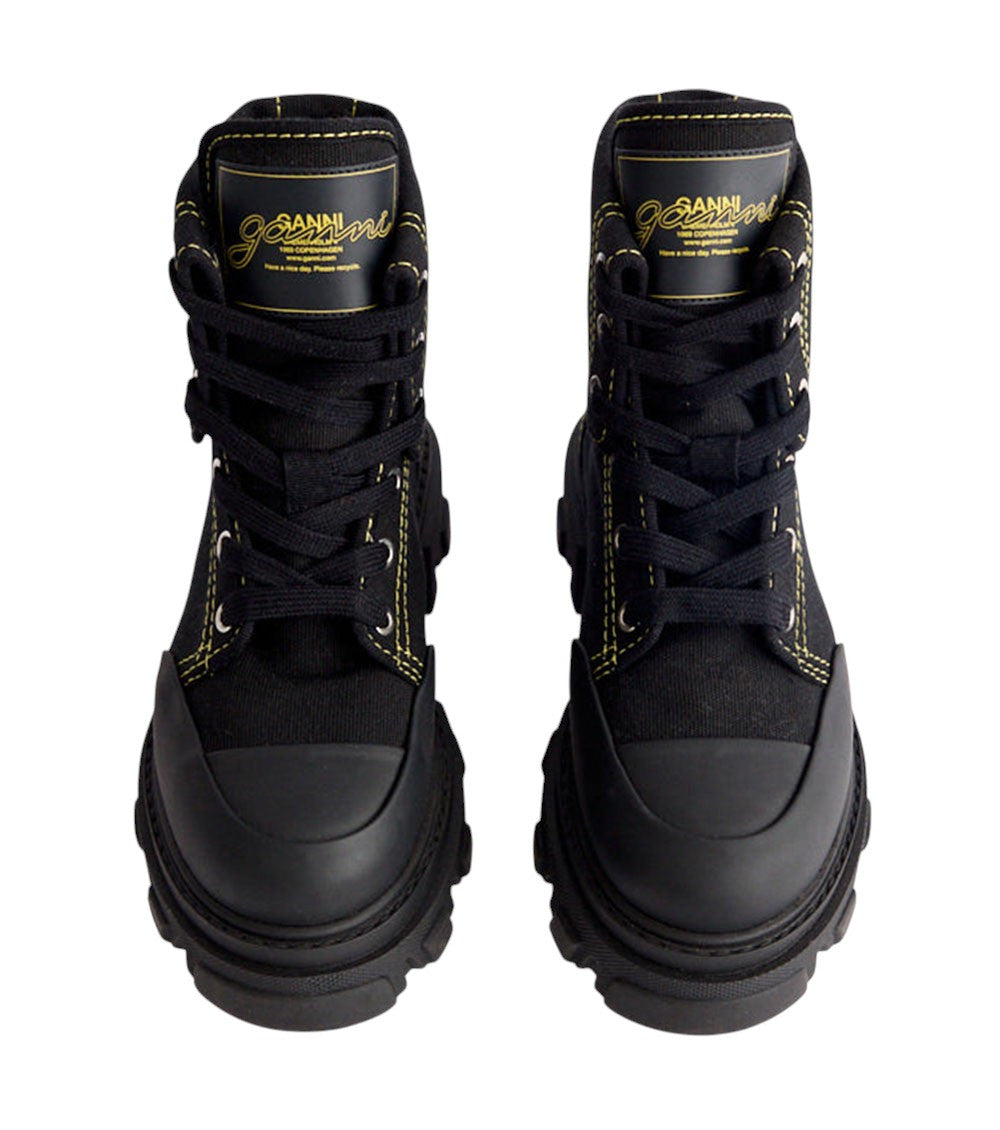 Black Lace-up Boots 3