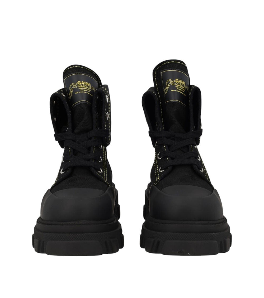 Black Lace-up Boots 4