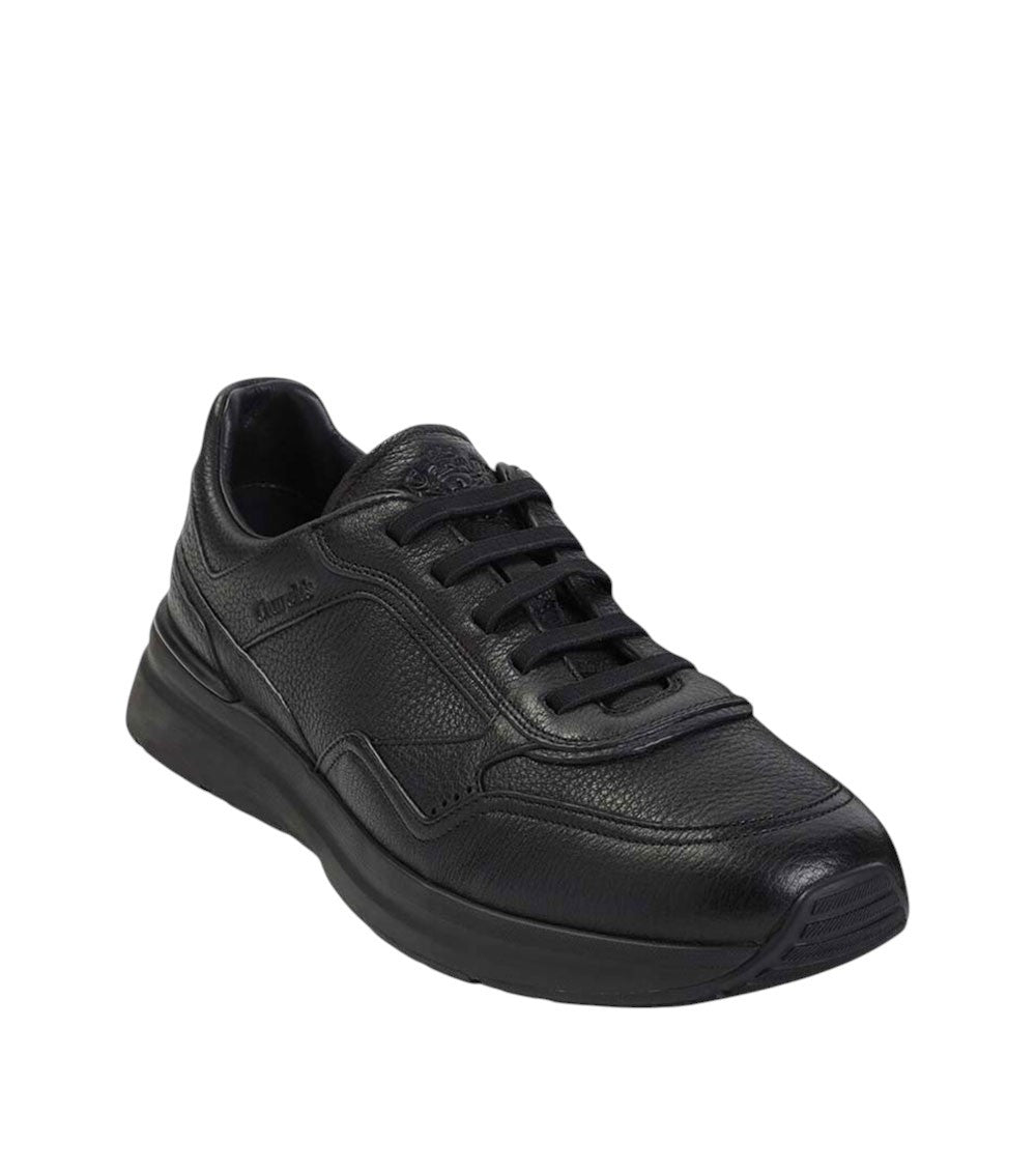 Black Leather Stearling Sneakers 2