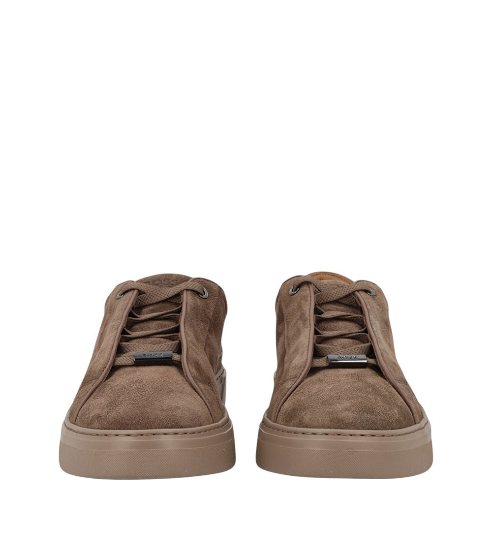Brown Lace-up Sneakers 4