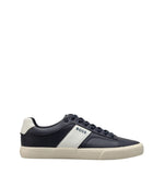 Blue Logo Leather Sneakers 1