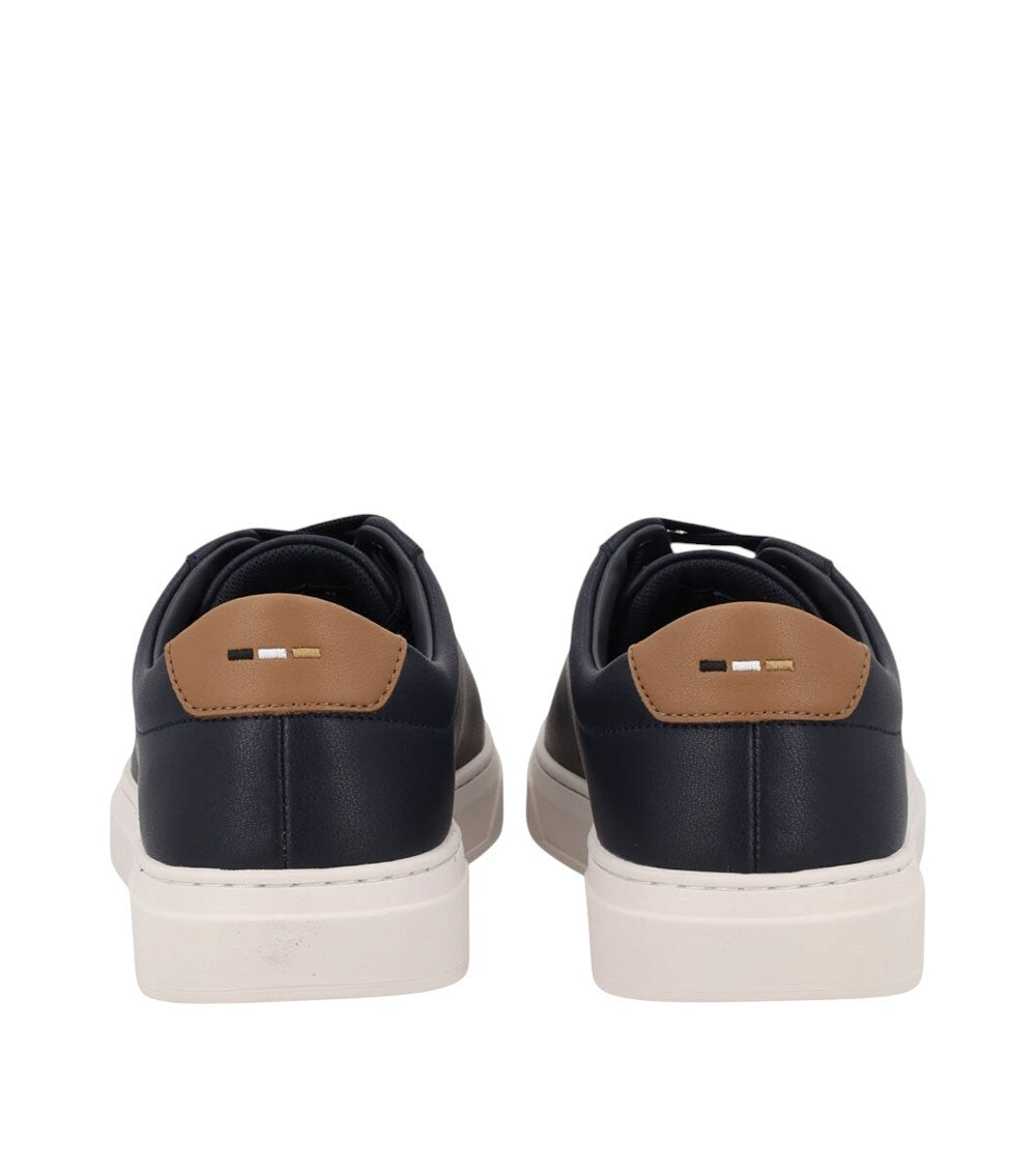 Blue Logo Leather Sneakers 5