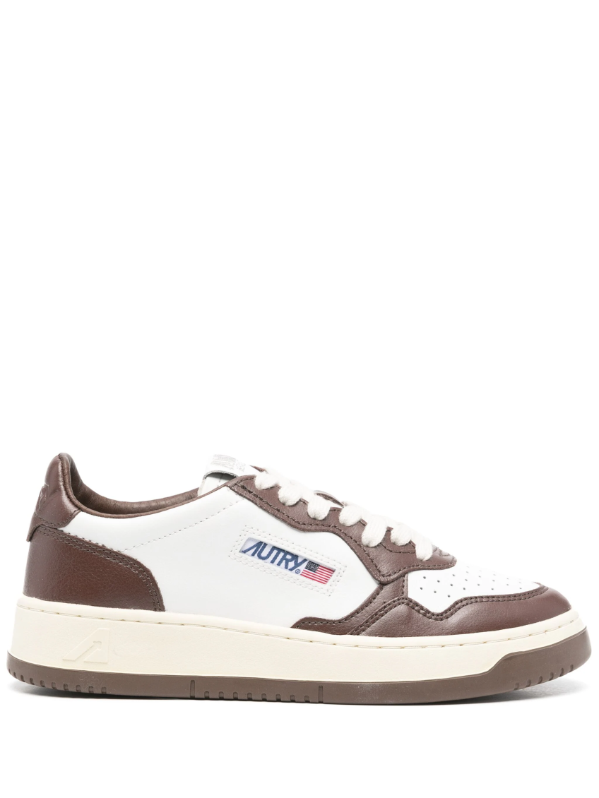 Brown Medalist Low Leather Sneakers 1