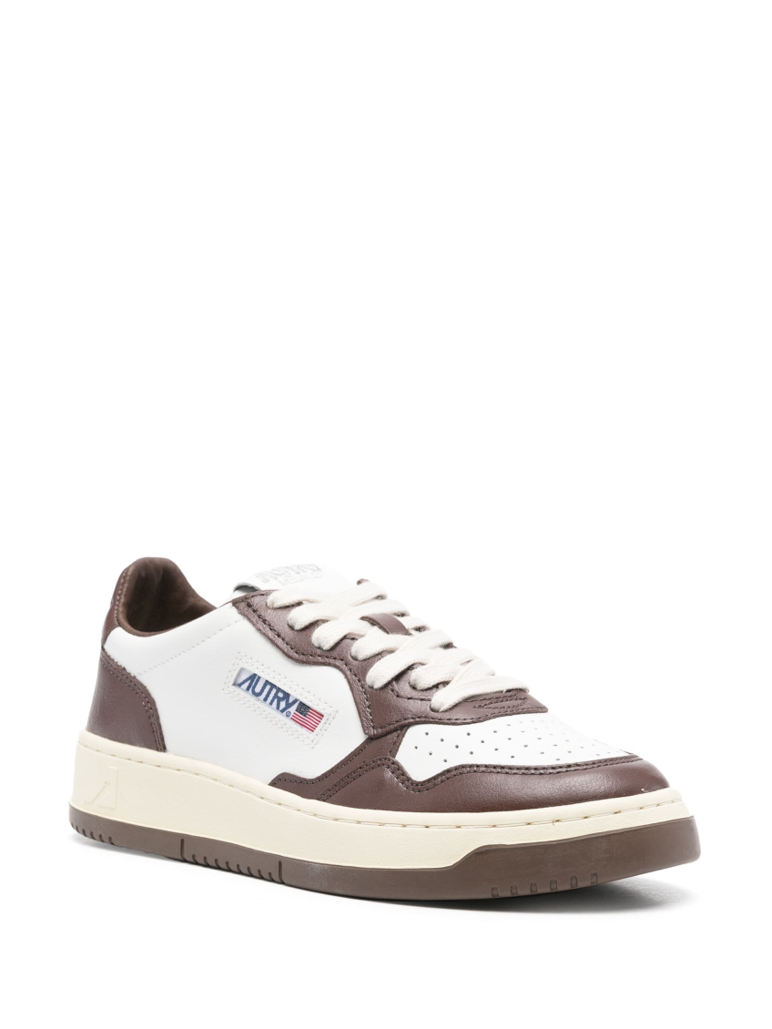 Brown Medalist Low Leather Sneakers 2