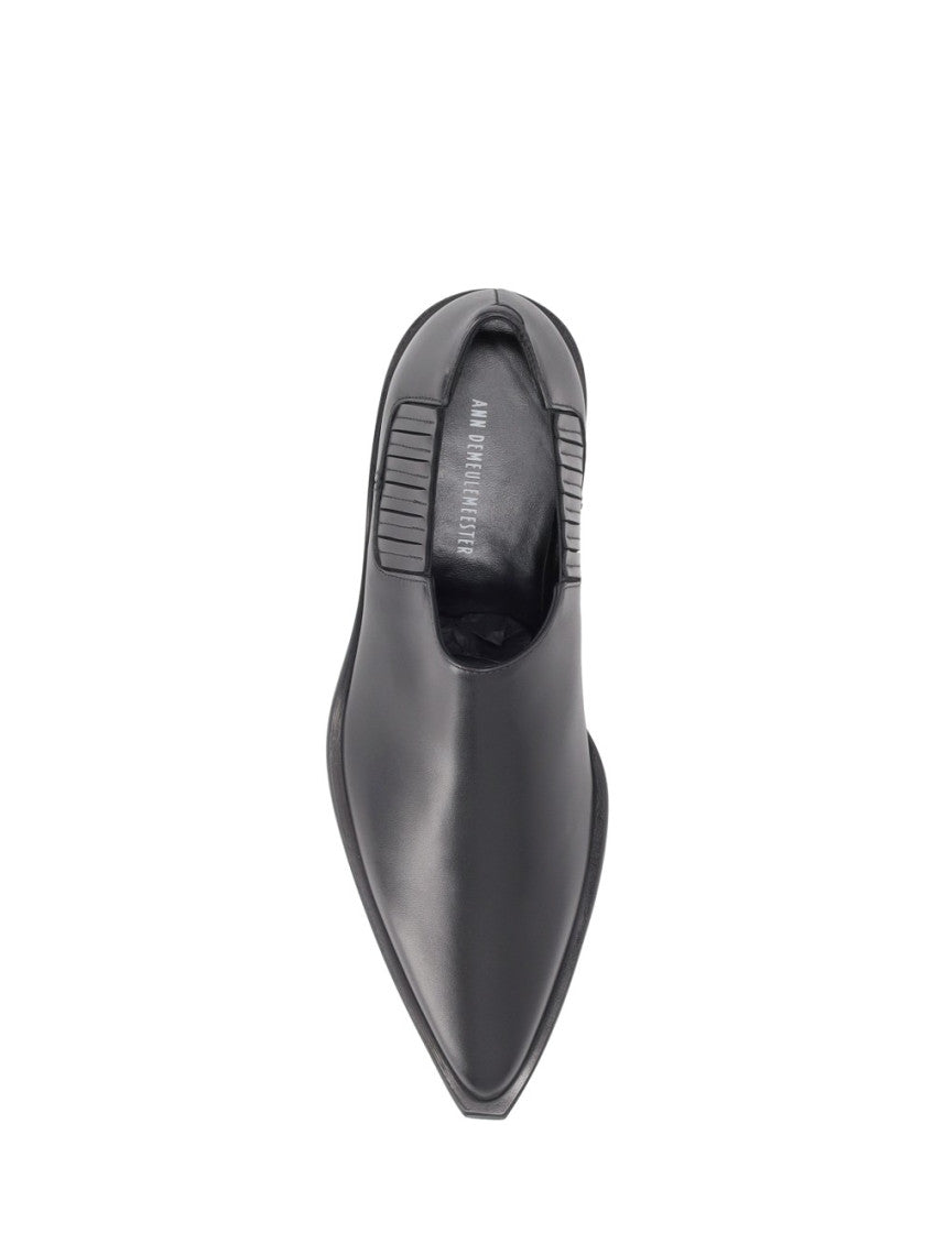 Black Leather Loafers 4