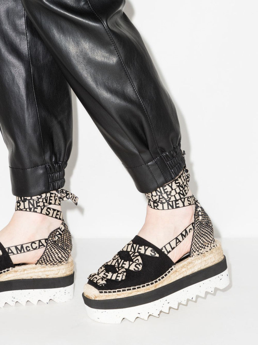 Black Gaia Platform Espadrille Sandals 2