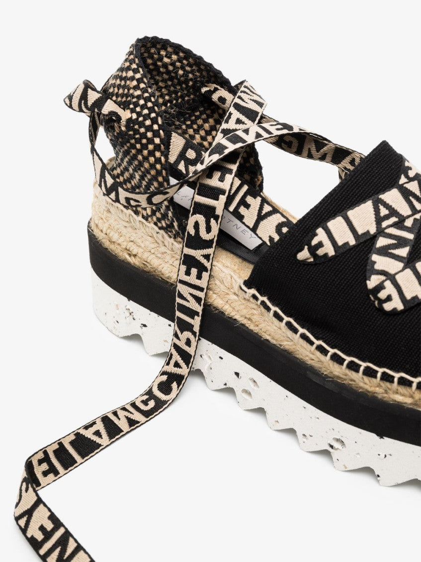 Black Gaia Platform Espadrille Sandals 3