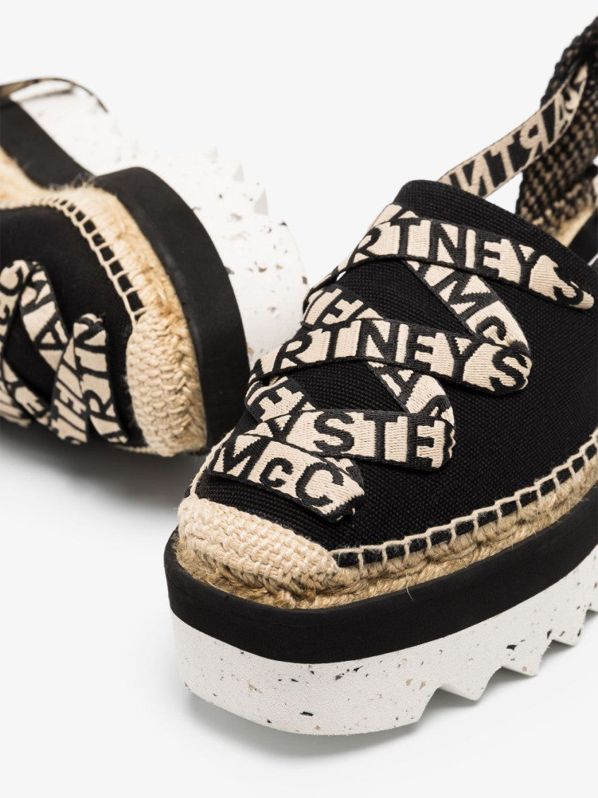 Black Gaia Platform Espadrille Sandals 5