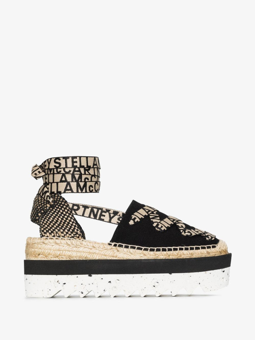 Black Gaia Platform Espadrille Sandals 6