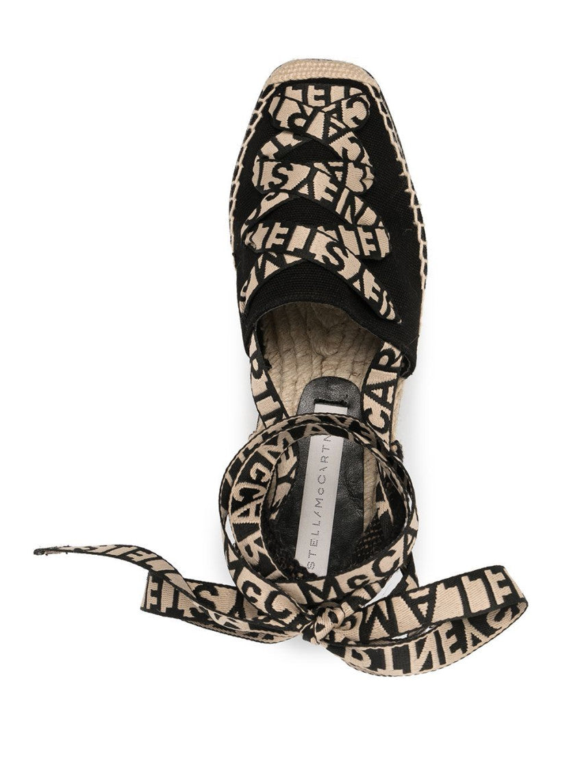 Black Gaia Platform Espadrille Sandals 7