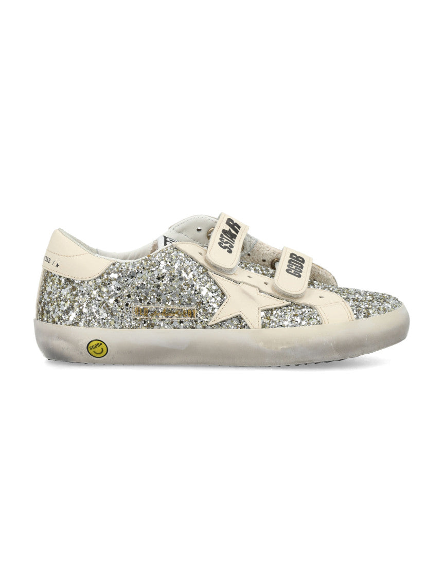 Girls Silver Glitter Sneakers 1