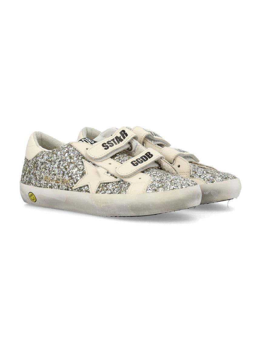 Girls Silver Glitter Sneakers 2