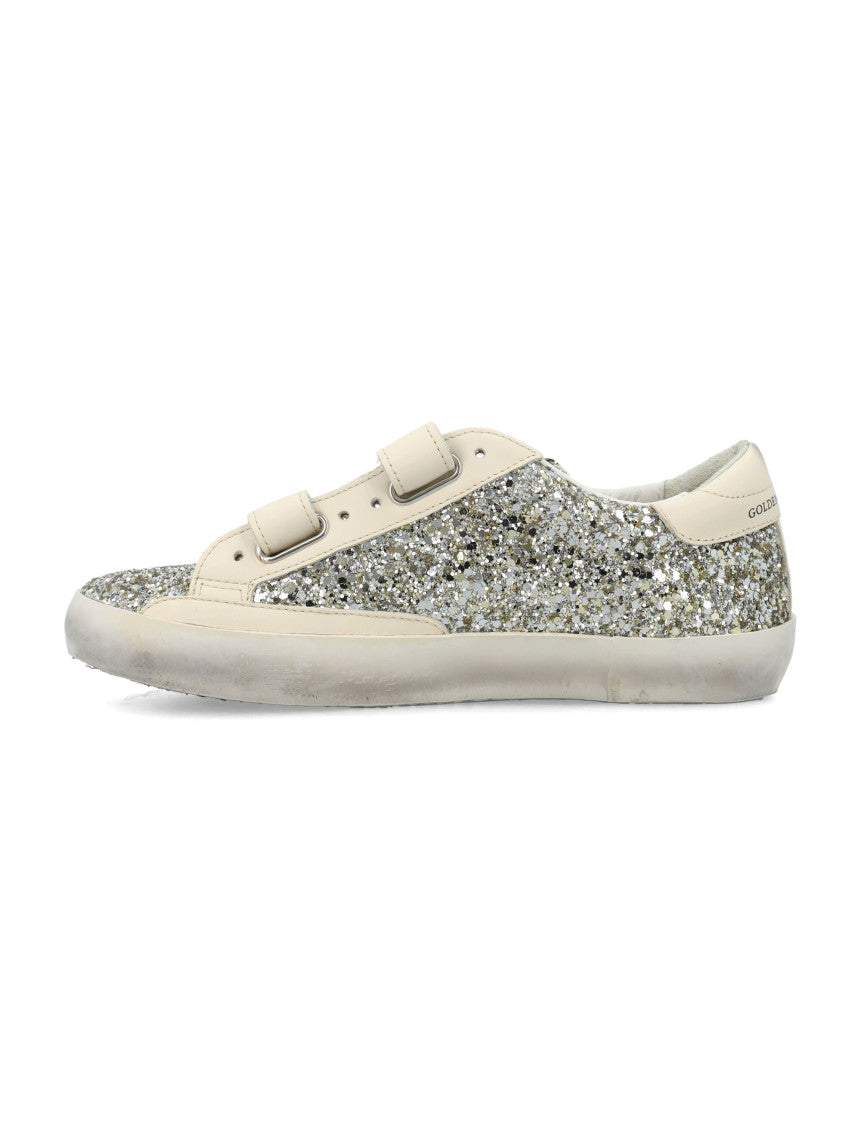Girls Silver Glitter Sneakers 3