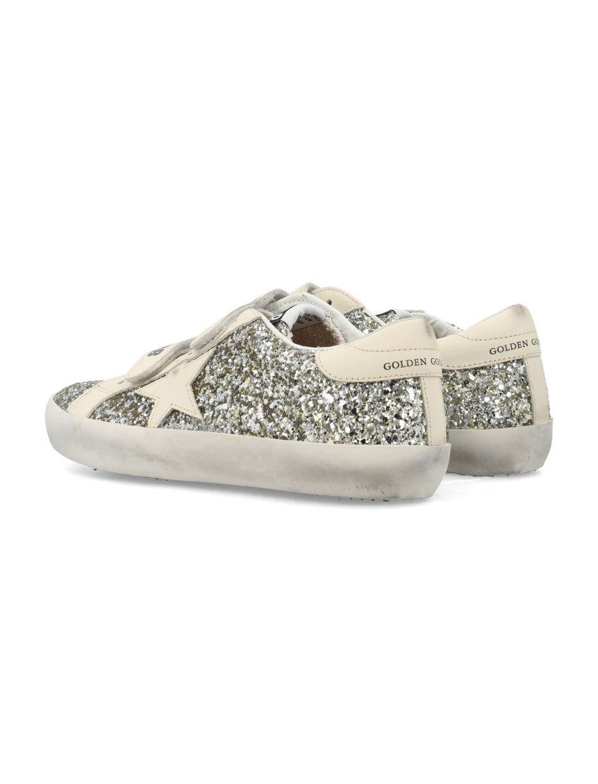 Girls Silver Glitter Sneakers 4