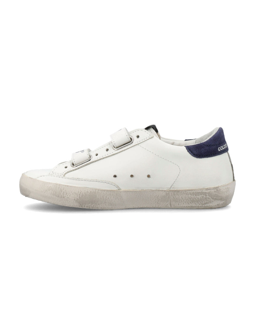 Boys White Leather Sneakers 3