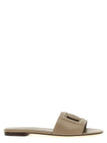 Grey Logo Sandals 1