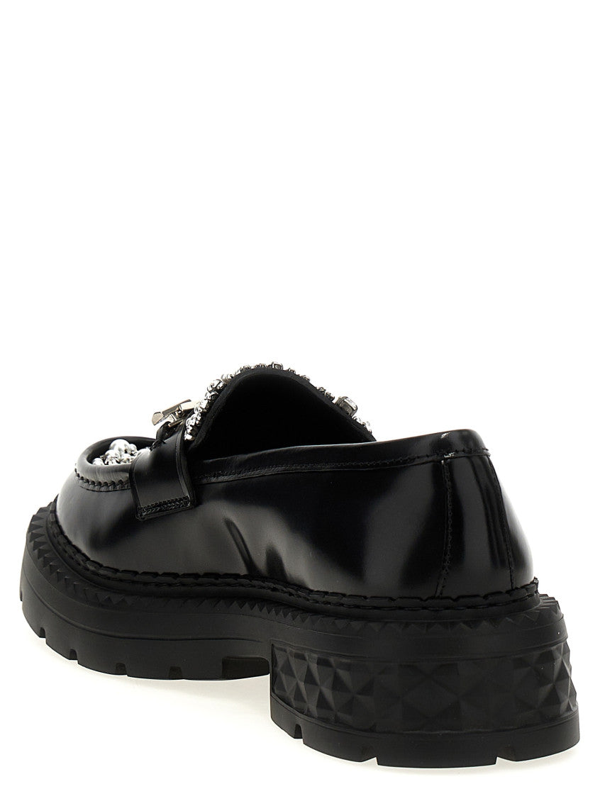 Black Marlow Diamond Loafers 3
