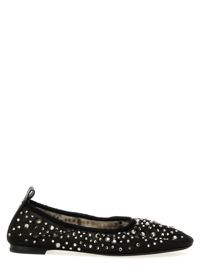 Black Crystal Ballet Flats 1