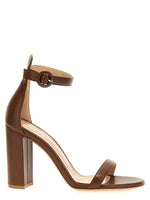 Brown Ankle Strap Heels 1