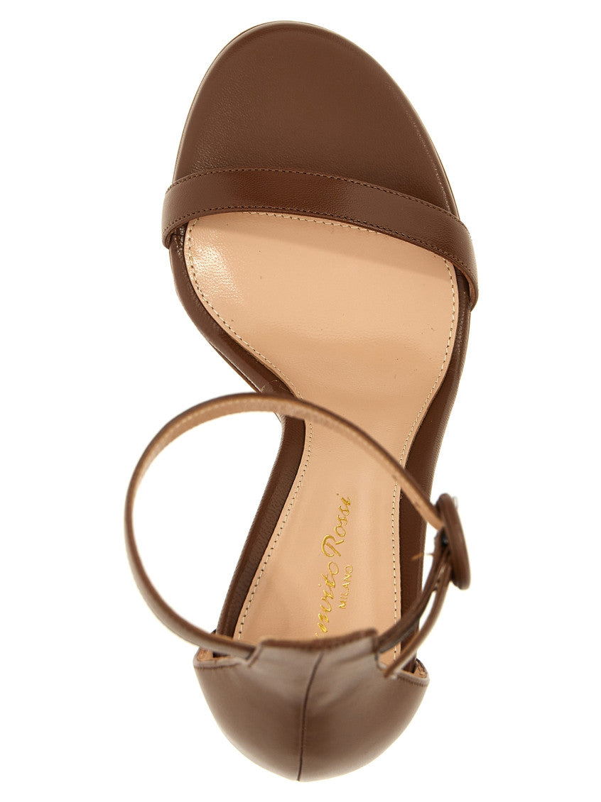 Brown Ankle Strap Heels 4