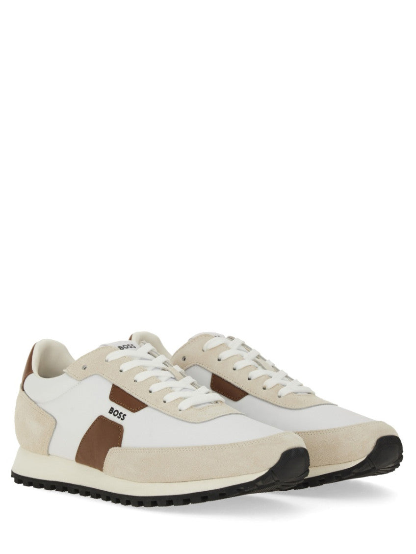White Color Block Sneakers 2