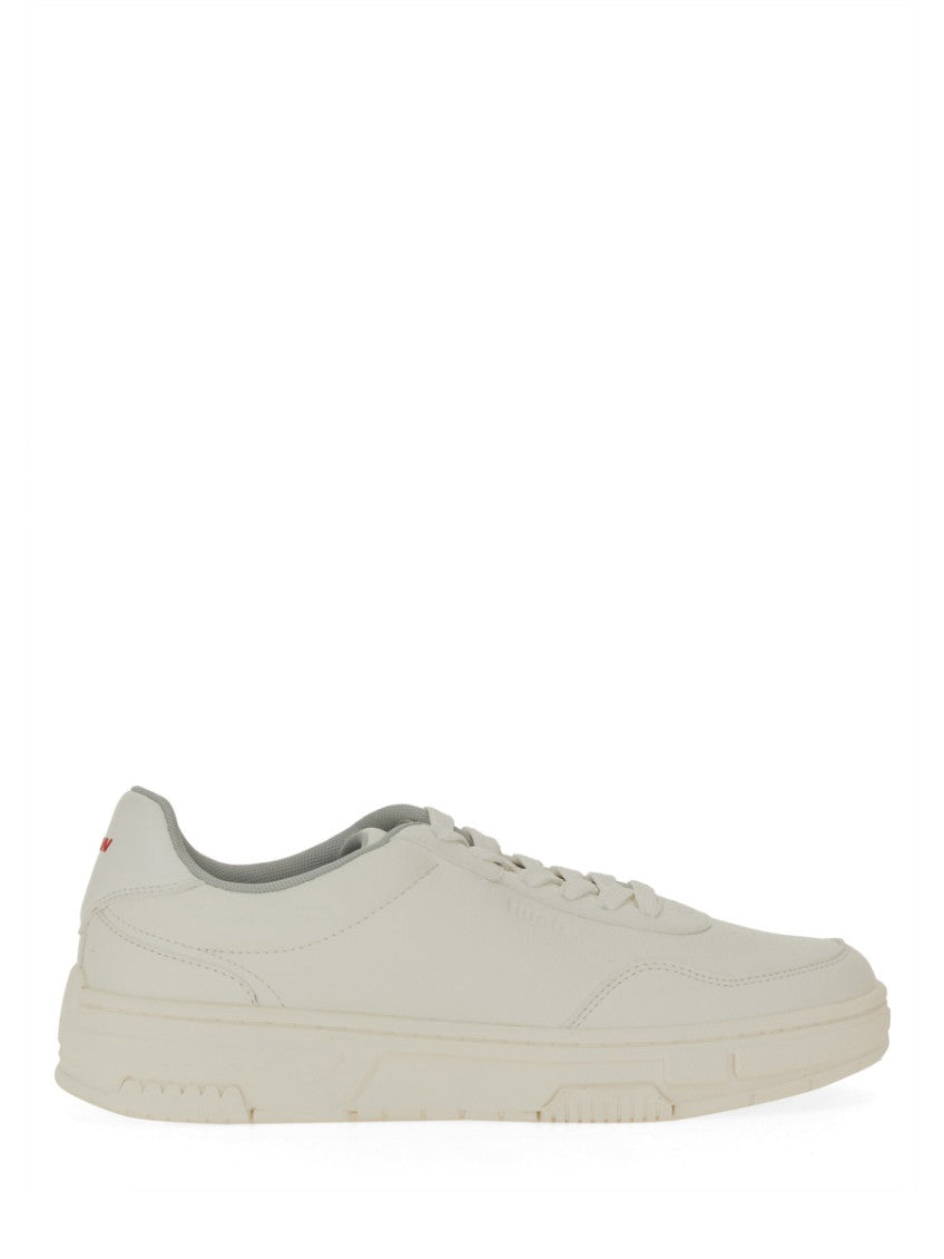 White Lace-up Sneakers 1