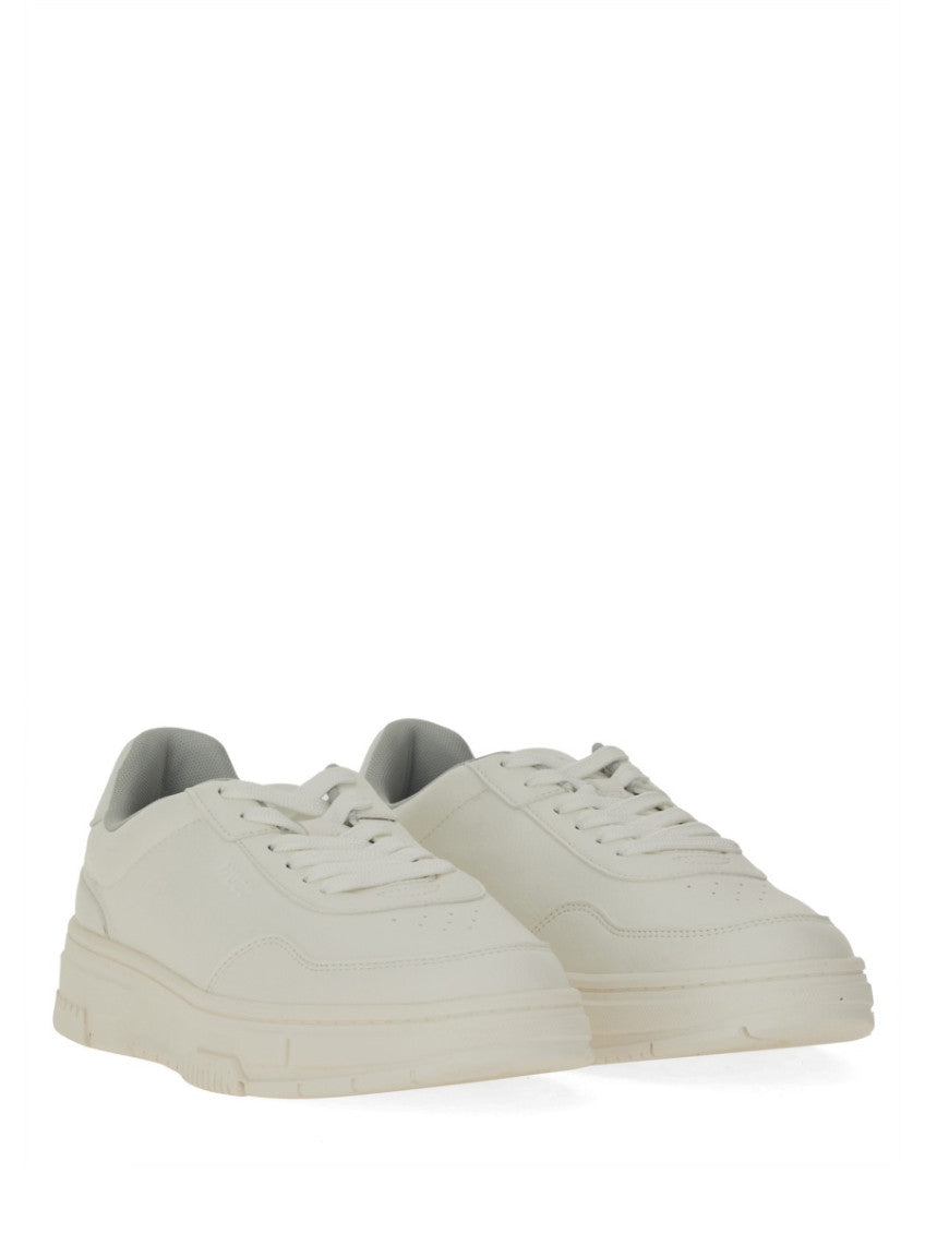 White Lace-up Sneakers 2