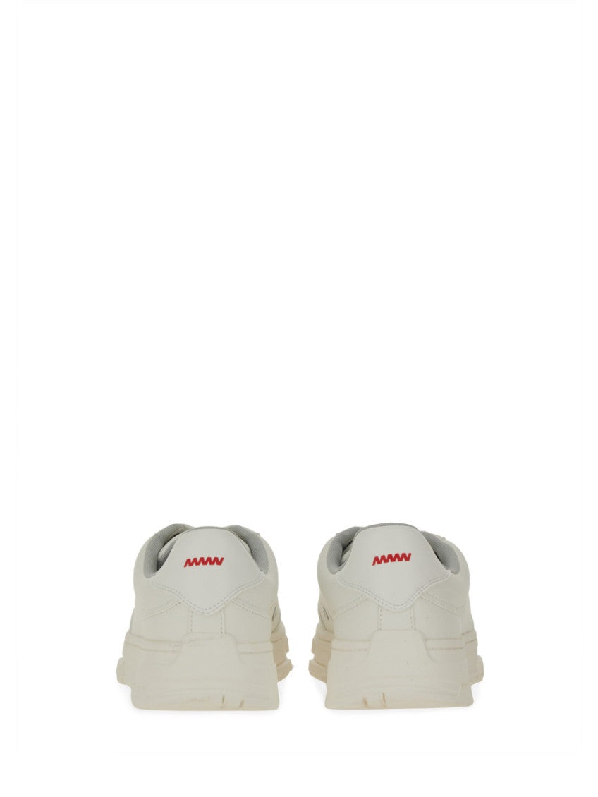 White Lace-up Sneakers 3