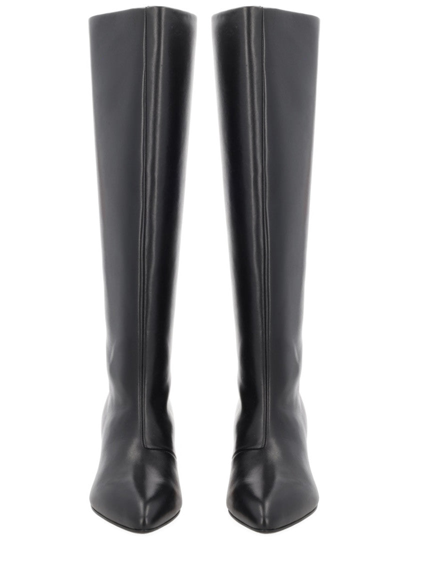 Black Solid Alva Boots 3