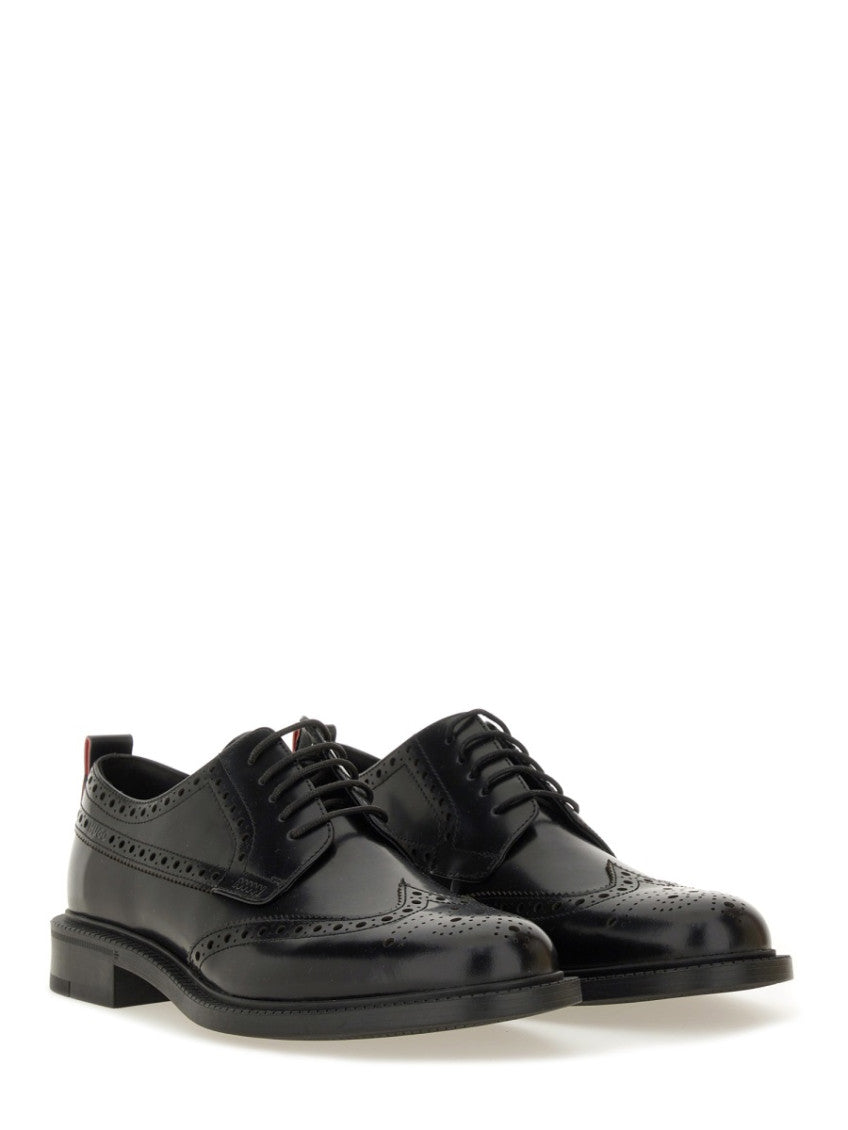 Black Leather Lace Up Shoes 2