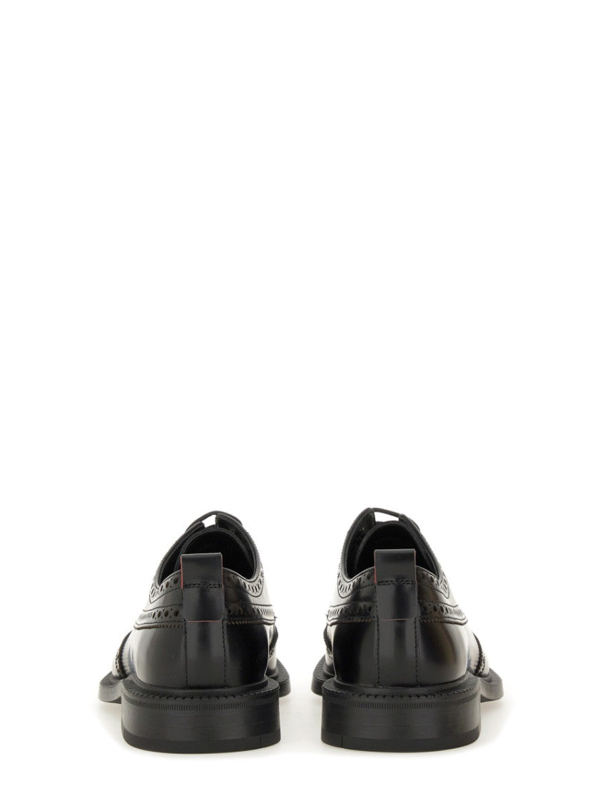 Black Leather Lace Up Shoes 3